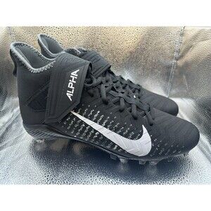 Nike Alpha Menace Pro 2 Panda Black Football Cleats, Size 11.5 CK4277-001